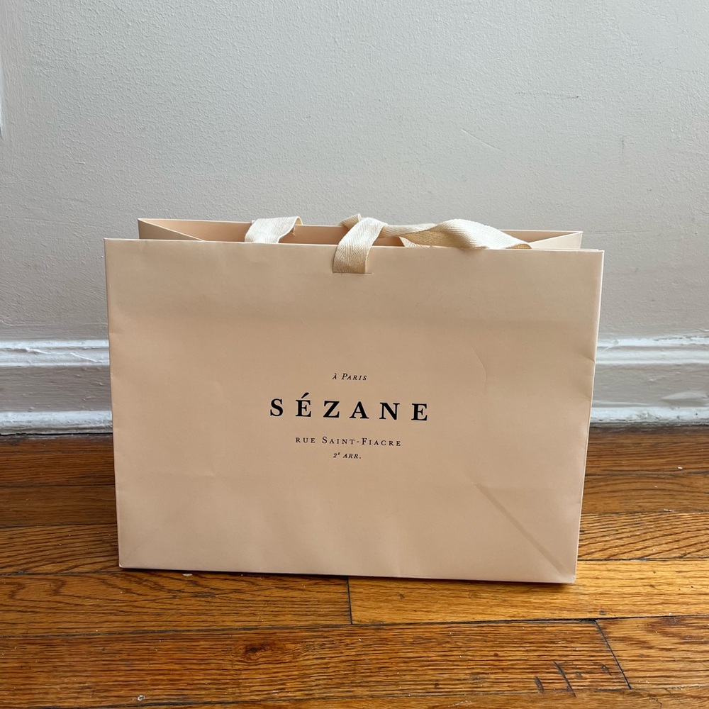 Small Sézane Beige Shopping Bag